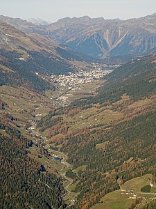 Davos as seen from Mountain Muchetta,