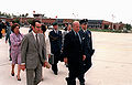 President António dos Santos Ramalho Eanes of Portugal departs after a state visit.