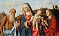 Giovanni Battista Cima da Conegliano: Deutsch: Maria mit dem Kind, den hll. Maria Magdalena und Hieronymus