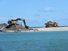 Sand mining at Tern Island Nature Reserve, November 2022 05.jpg