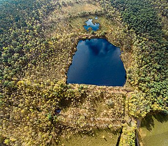 Aerial view of "Venner Moor" nature reserve, North Rhine-Westphalia © Dirkfried