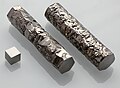 24 Zirconium crystal bar and 1cm3 cube uploaded by Alchemist-hp, nominated by Alchemist-hp