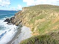 Français : Crozon : la falaise et la plage de Lostmarc'h