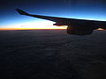 dawn seen from aircraft