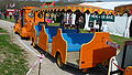 Southern Vectis 609 Beatrice (M712 LJT), a Land Rover 90 engine/Road Runner body, road train. It ran the Shanklin road train, however this was due to be withdrawn at the end of 2010.}}