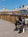 Deutsch: Altstadt von Jerusalem, israelischer Soldat English: old town of Jerusalem, israelic soldier