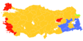 ��ehirlere göre, 2011 Yılı Genel Seçim Sonuçları Results of the Turkish general election of 2011 by province. Résultats de l'élection générale turque de 2011 par province Ergebnisse der Türkischen Parlamentswahl 2011 nach Provinz Los resultados de las elecciones generales de Turquía de 2011 por provincia Os resultados da eleição geral Turca de 2011 por província نتائج الانتخابات العامة التركية من عام 2011 بنسبة مقاطعة