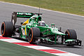 Van der Garde testing at Catalonia, February