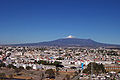 North of city with La Malinche volcano in the background