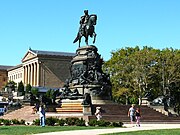 Rudolf Siemering, Washington Monument, 1897, in Eakins Oval