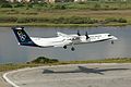 Olympic Air landing at Corfu