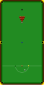 Snooker initial ball alignment