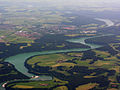 Der Lech mit Staustufe 6 bei Schongau