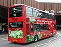 English: Arriva London North HW3 (LJ58 AVK), a Wright Gemini 2 HEV, at London Bridge railway station, on route 141. This is a hybrid vehicle, and is one of five of this type that Arriva London operate.