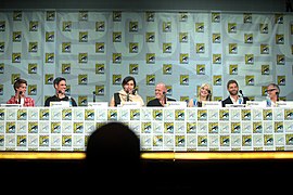 Colin Ford, Eddie Cahill, Alexander Koch, Dean Norris, Rachelle Lefevre, Mike Vogel & Neil Baer (14583101989).jpg