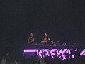 American electronic dance music group Krewella, the Congress Theater, Chicago, Illinois, 2012.