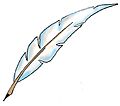 Feather.jpg (GFDL) made by user Za see also SVG version