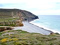 La grève de Porzh Mel vue du nord.