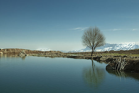 A small lake on the top of Hassan-Bagg mountain in Soran District by User:Mustafa Khayat