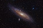 Thumbnail for File:Andromeda Galaxy (with h-alpha).jpg