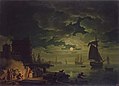 Joseph Vernet: Entrance to the Port of Palermo by Moonlight (1769).