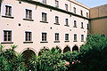 View into the larger courtyard