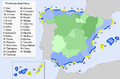 Provincias marítimas de España.