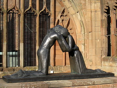 Reconciliation in the ruins of St Michael's Cathedral