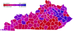 Kentucky 2008 Senate Results by County