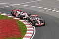 Alonso leads Takuma Sato at the Canadian GP