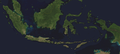 Satellite image of Indonesia