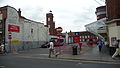 English: The bus station in Salisbury, Wiltshire. It is owned and run by Wilts & Dorset. This photograph was taken from Endless Street.