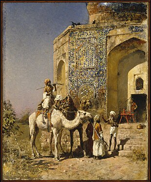 "Edwin_Lord_Weeks_-_The_Old_Blue-Tiled_Mosque_Outside_of_Delhi,_India_-_Google_Art_Project.jpg" by User:DcoetzeeBot