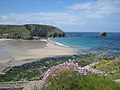 Portreath Beach with Gull Rock