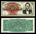 $0.50 - Fr.1374 Abraham Lincoln.