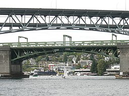 English: University Bridge and Interstate 5 Ship Canal Bridge