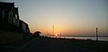 English: A fantastic sunset over the Solent, seen from Queens Road, Cowes, Isle of Wight, looking roughly west, between around the edge of the island and the mainland.