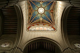 Top view of the crossing and dome interior.