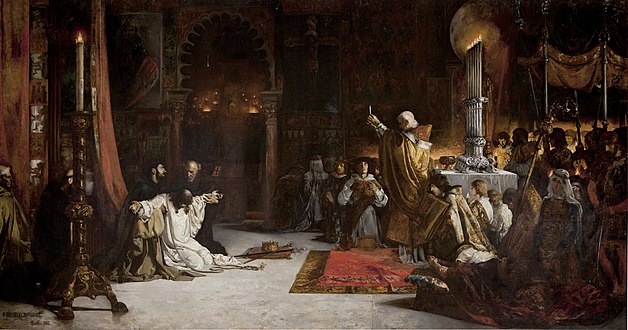 Las postrimerías de Fernando III el Santo, de Virgilio Mattoni. 1887.