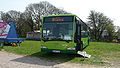 Southern Vectis 479 Egypt Point (HF06 FUA), a Mercedes-Benz Citaro. It was being used so that visitors could have a message programmed onto the destination display and then have a photo taken. However, in this photograph, the bus was showing the logo of sister company London Central, showing that all the companies are linked through their parent company, the Go-Ahead Group.}}