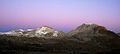 "ten o'clock and nine o'clock" mountains as seen from the backside i.e. from Fanes