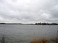 Blick auf die Havel von der Bundesstraße 1 in Richtung Geltow und Werder (Havel)