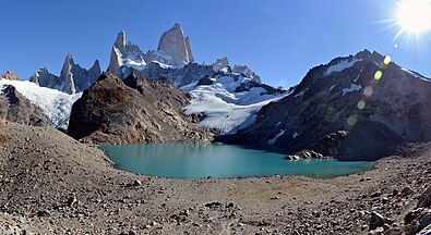 Fitz Roy and Laguna de Los Tres Panorama - Parque Nacional Los Glaciares - 2016