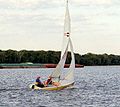 A sailboat on the Mississippi