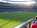 Interior of the stadium before an Aztec football game