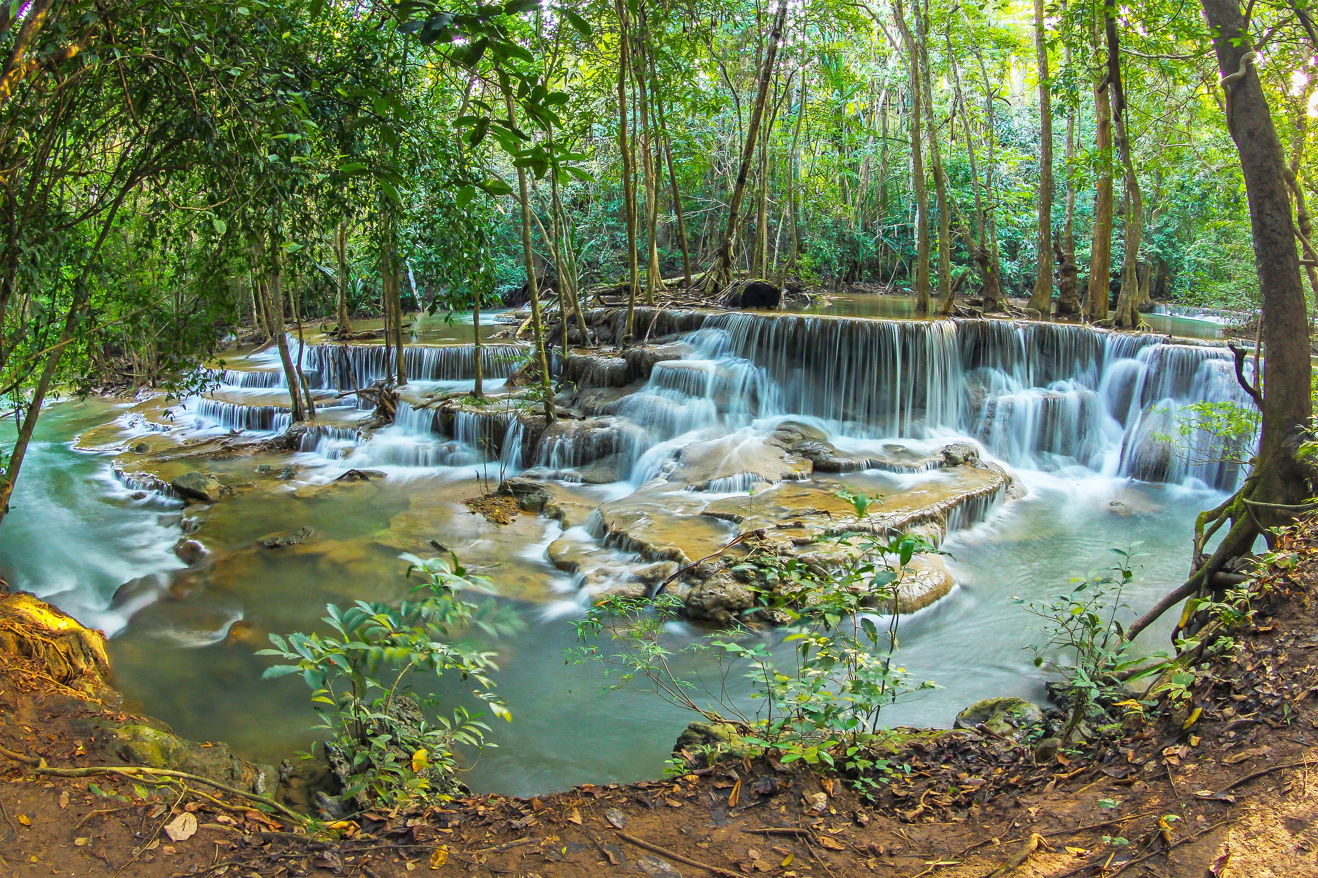 Huai Mae Khamin Waterfall, Khuean Srinagarindra National Park, Kanchanaburi, by Manoonp #10