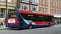 English: Wilts & Dorset 3608 (X608 XFX), an Optare Excel, in Blue Boar Row, Salisbury, Wiltshire, on route 52 (this was the Pulseline service, but when other buses had to cover for the regular Citaros they displayed the old route number of 52.