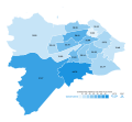 2017 Conservative vote share