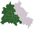 Germany divided, Berlin West: districts