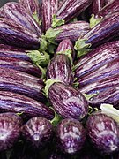 Valencia market - aubergines